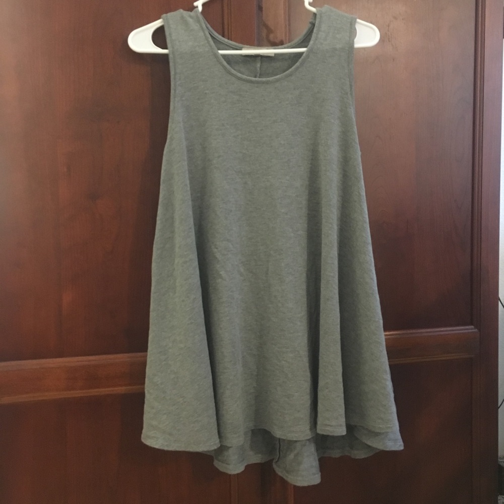 Joan Vass grey knit tunic